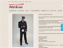 Tablet Screenshot of markom.no